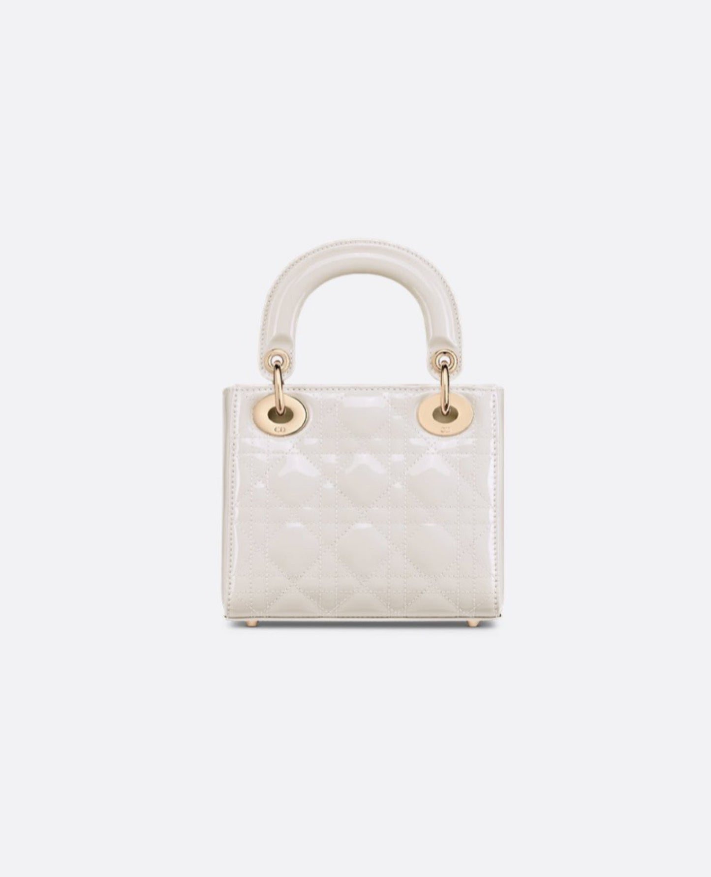 Christian Dior Lady Dior Mini Bag Latte Patent