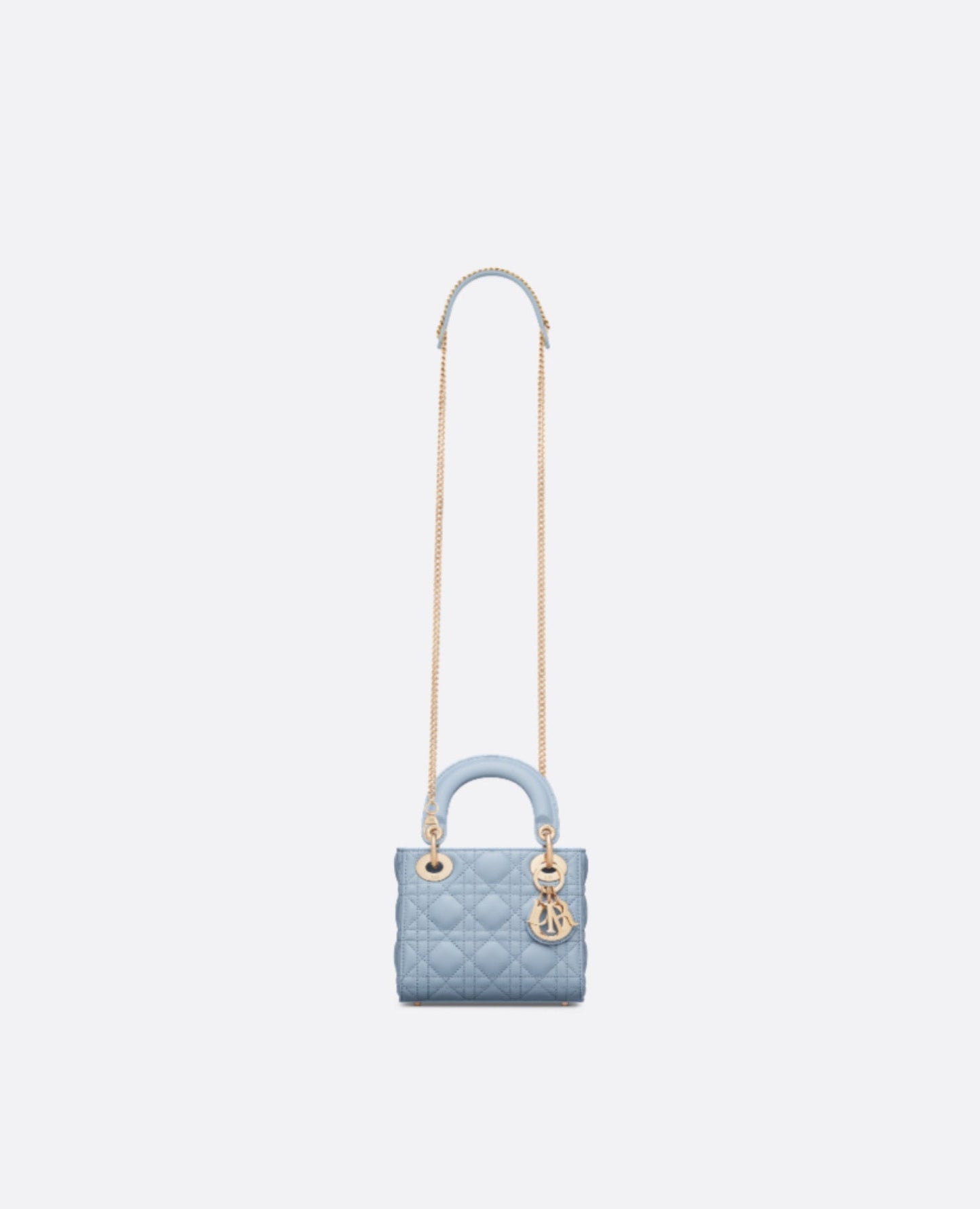 Christian Dior Mini Lady Dior Bag Pale Blue