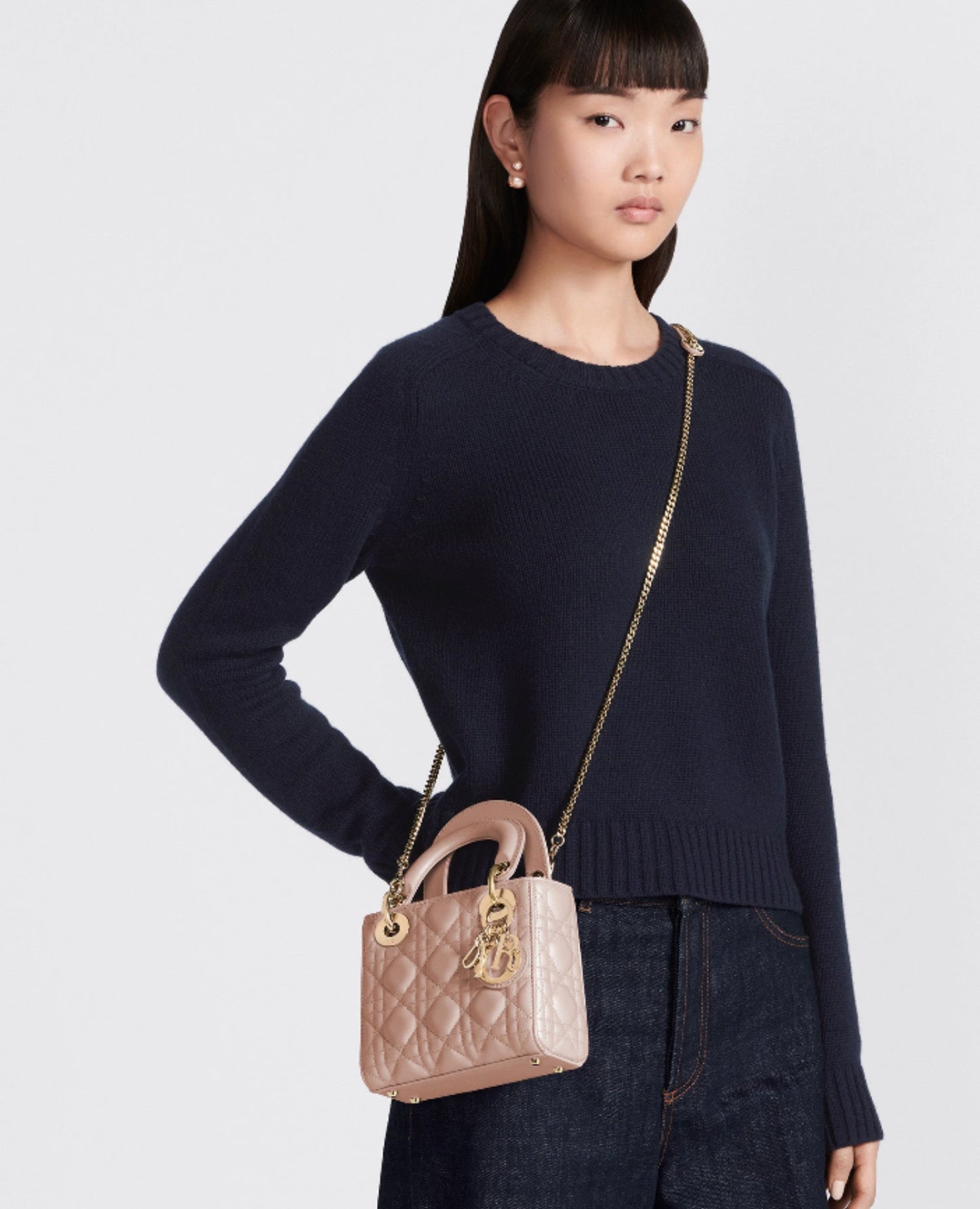 Christian Dior Mini Lady Dior Bag Blush