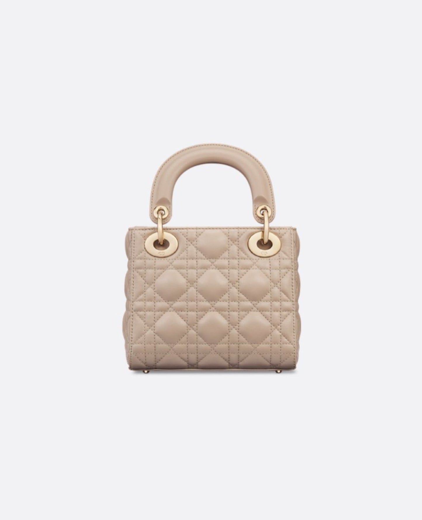 Christian Dior Mini Lady Dior Bag Powder Beige Cannage Lambskin