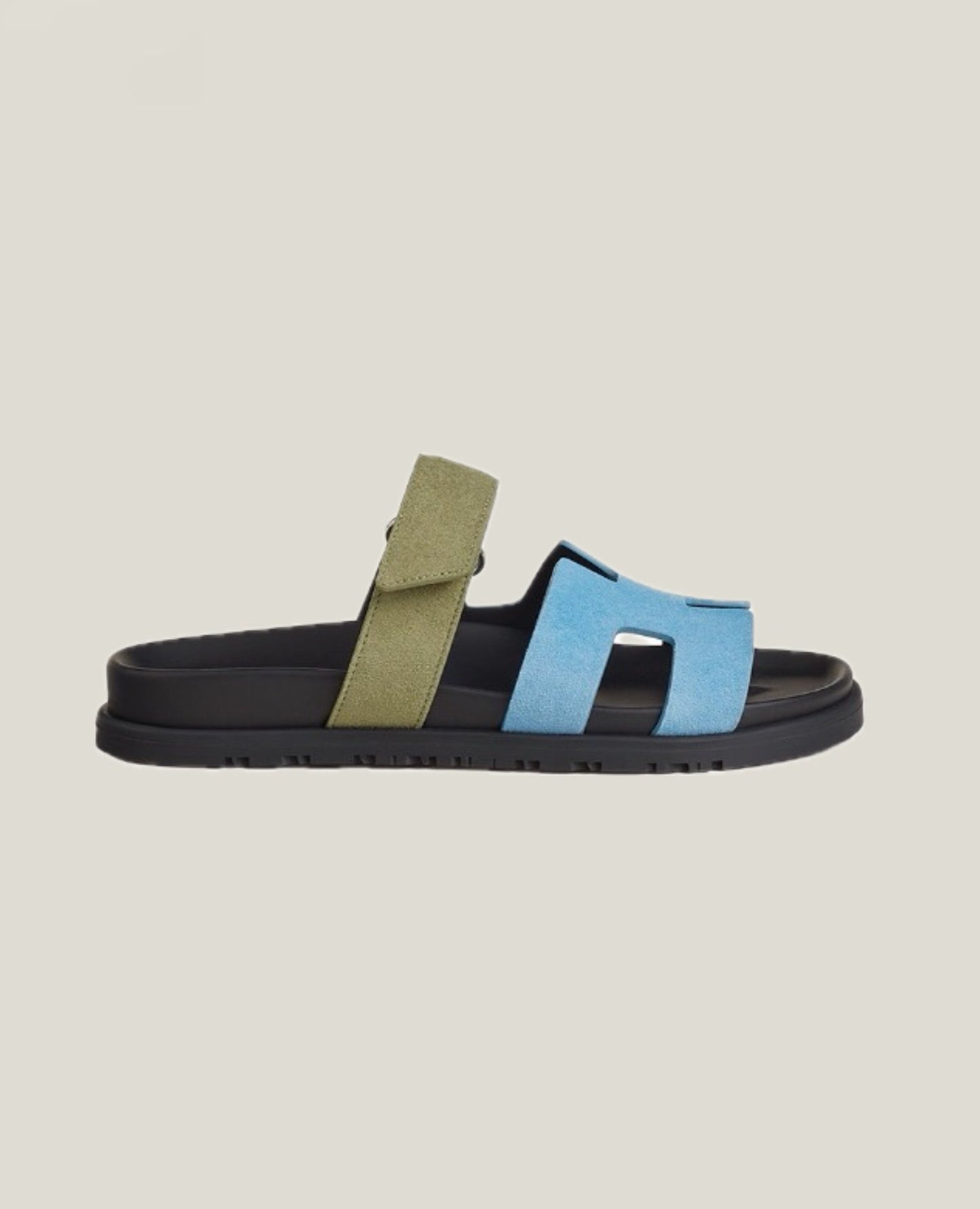 Hermès Chypre Sandal Bleu Cameo / Vert Celadon