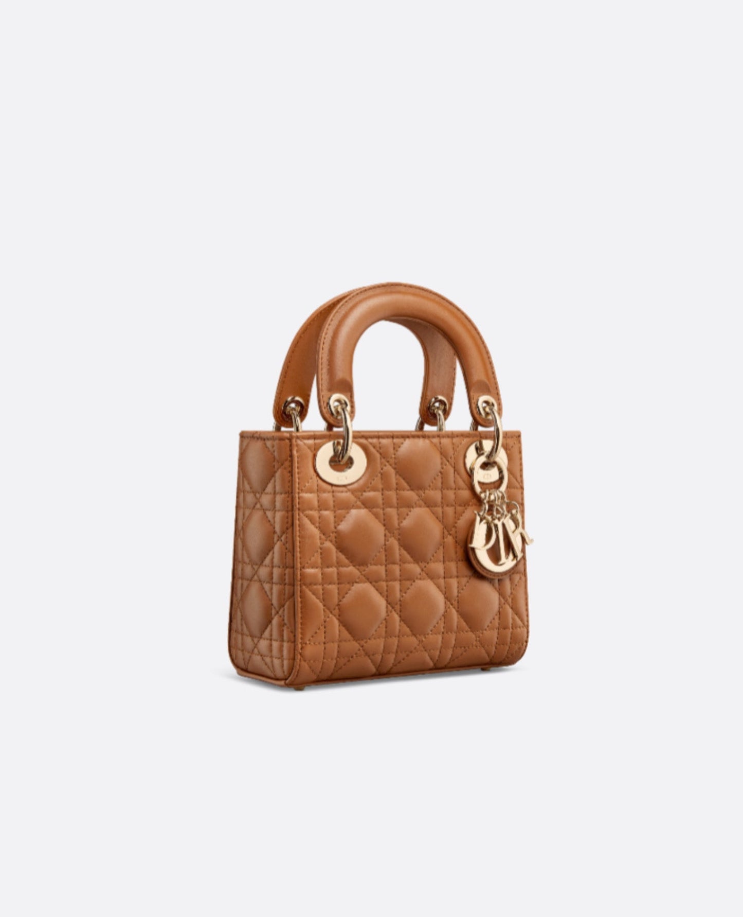 Christian Dior Mini Lady Dior Bag Golden Saddle