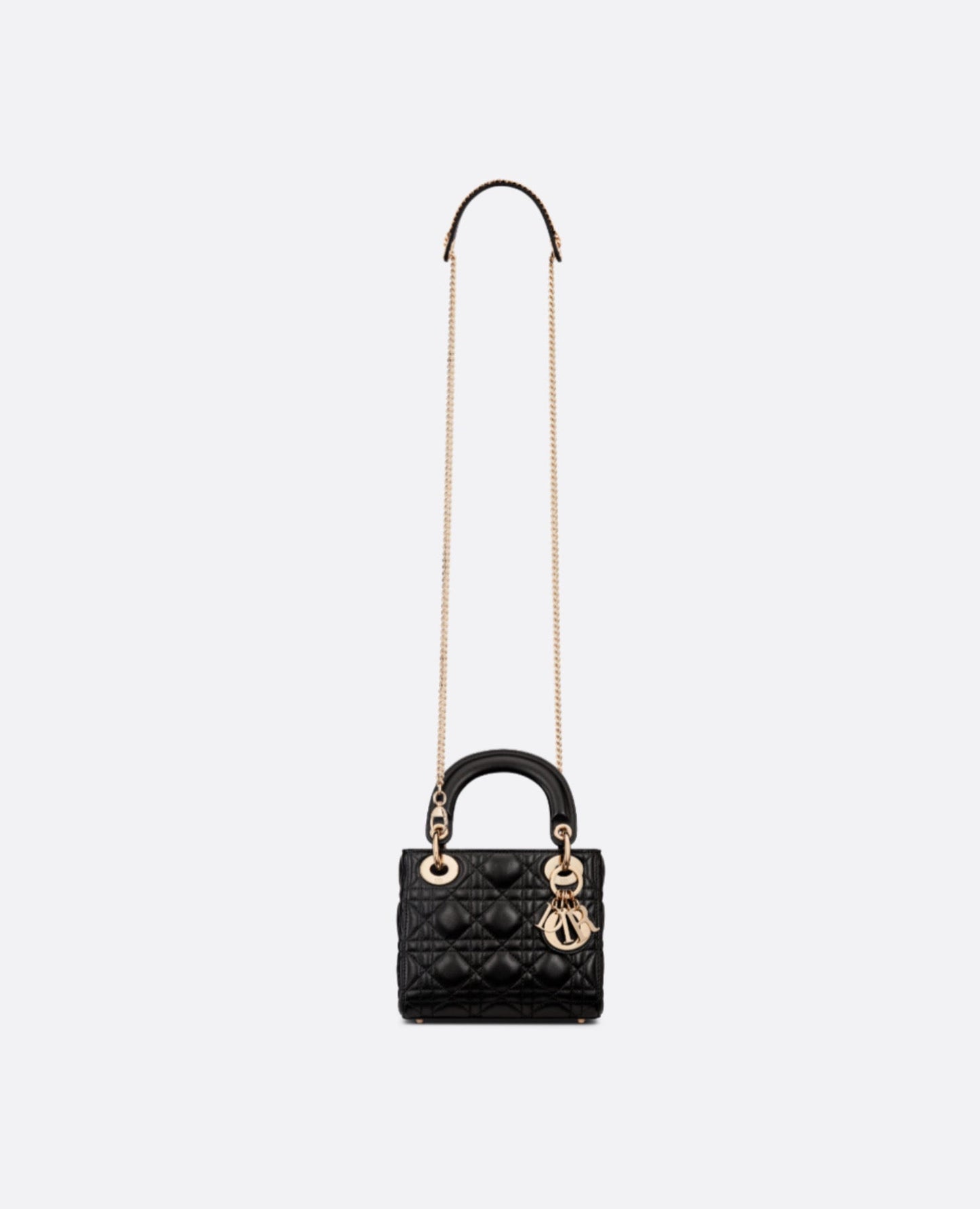 Christian Dior Mini Lady Dior Bag Black Lambskin
