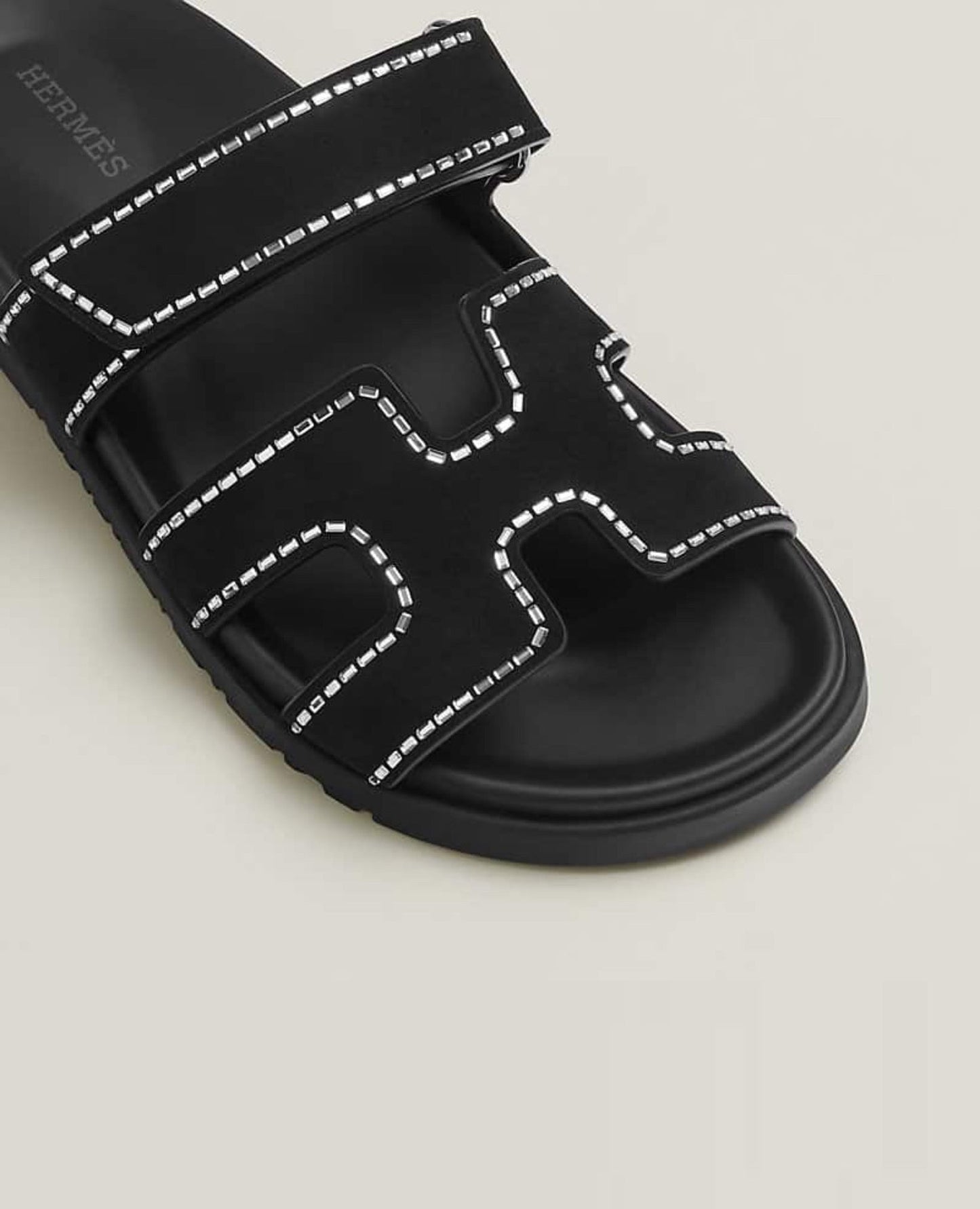 Hermès Chypre Sandal Black And crystals