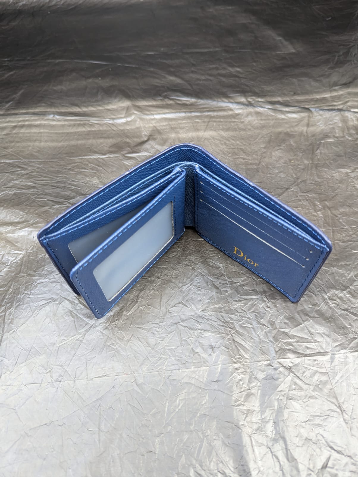 DIOR WALLET NAVY BLUE