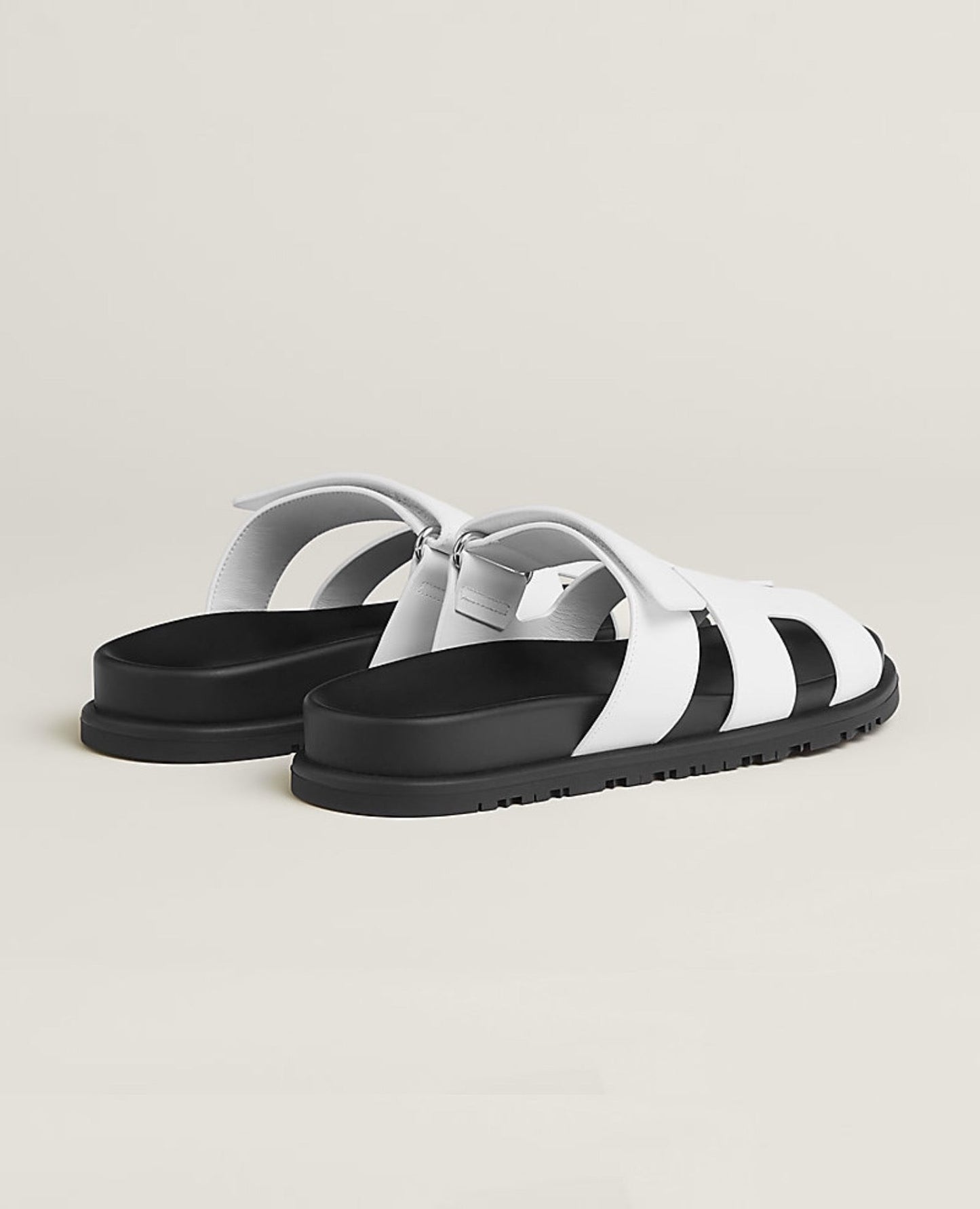 Hermès Chypre Sandal White Goatskin Lining