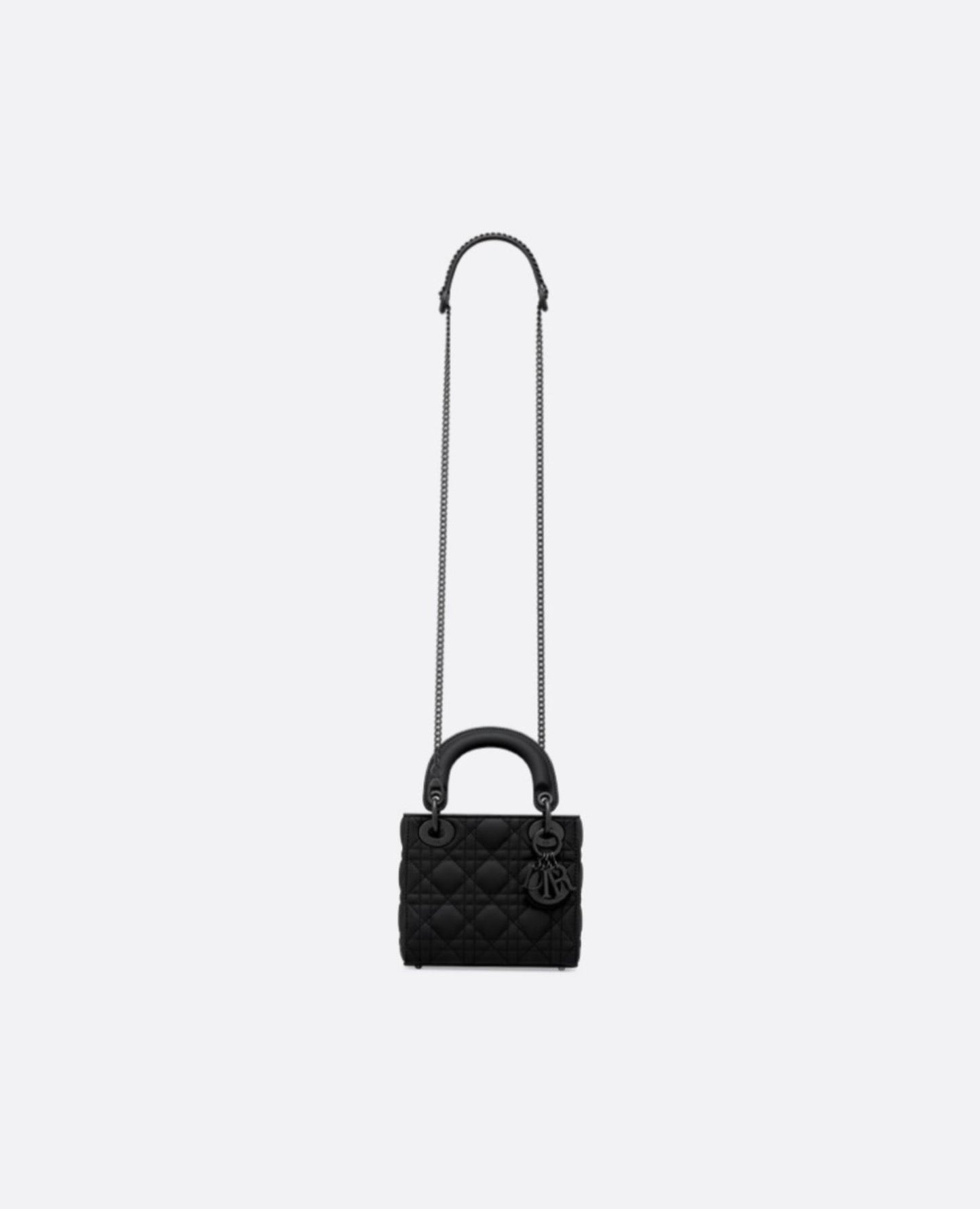 Christian Dior Mini Lady Dior Bag Black Ultramatte