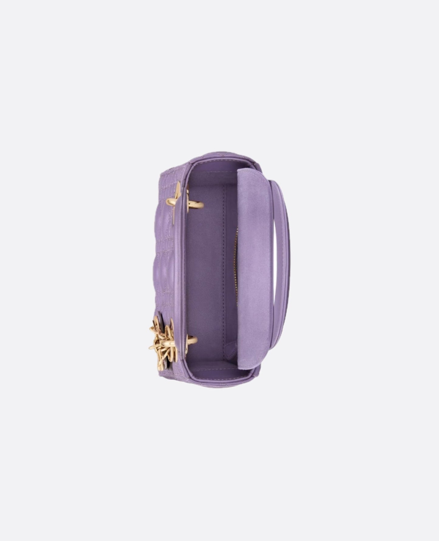 Christian Dior Mini Lady Dior Bag Cannage Lilac