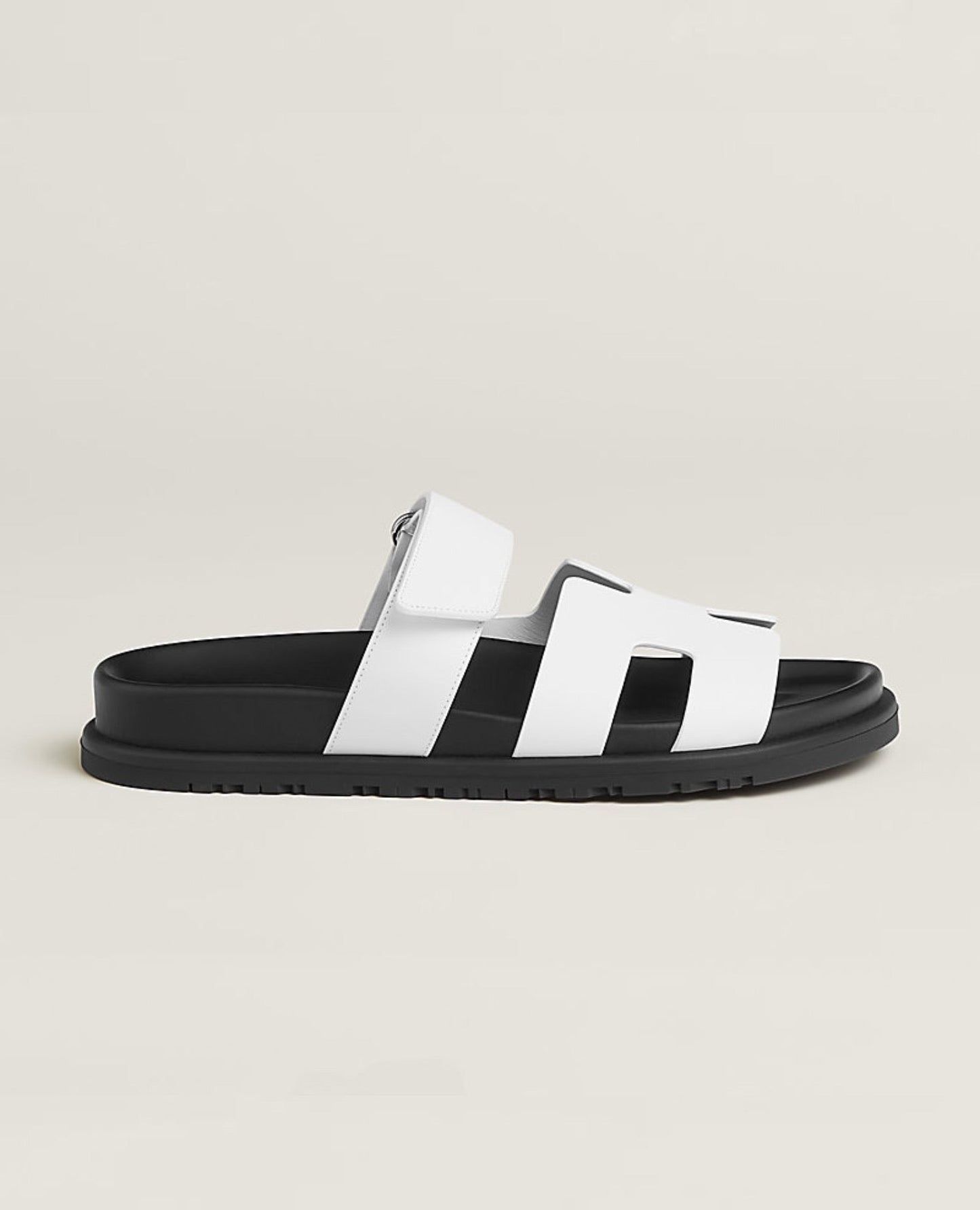 Hermès Chypre Sandal White Goatskin Lining