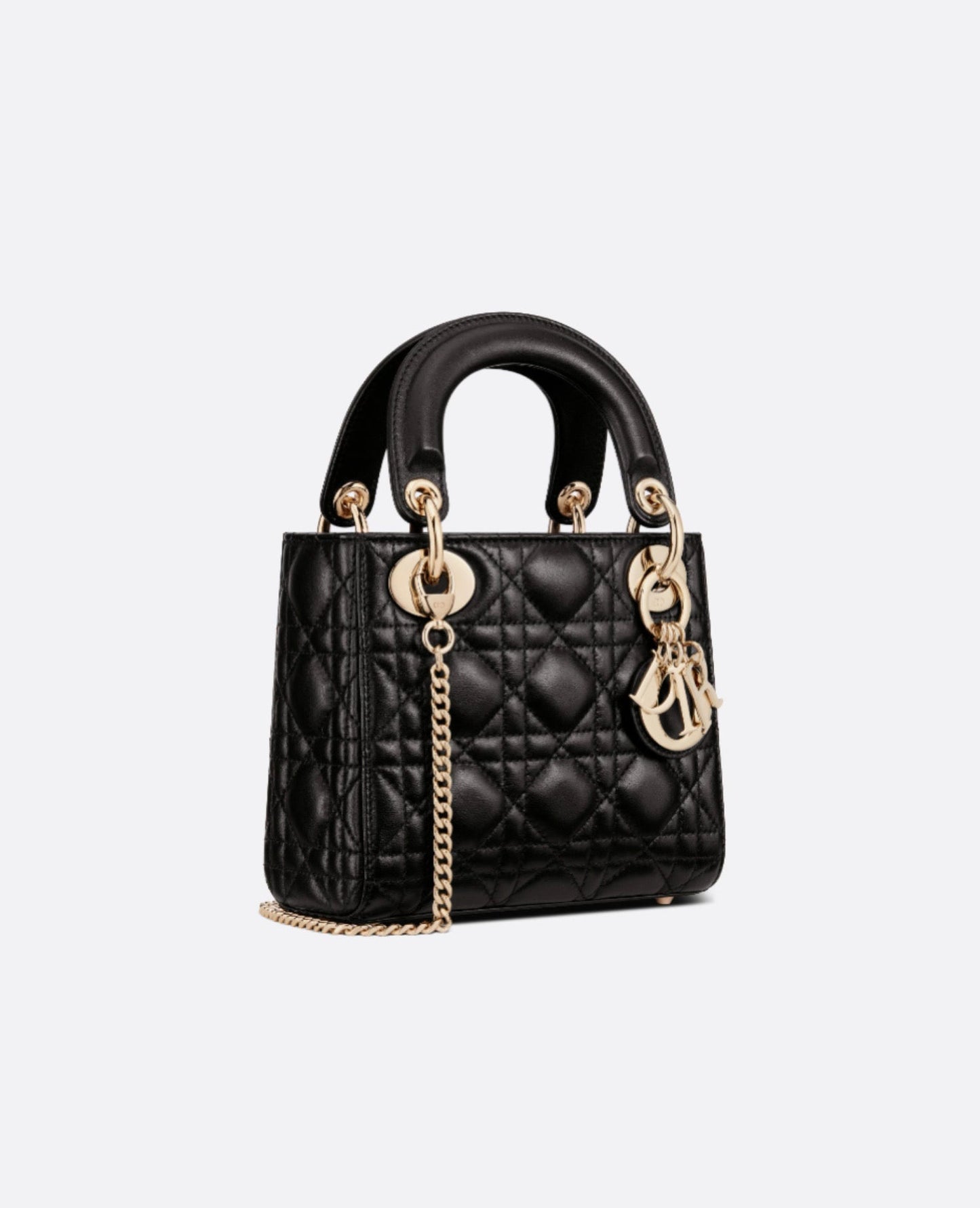 Christian Dior Mini Lady Dior Bag Black Lambskin