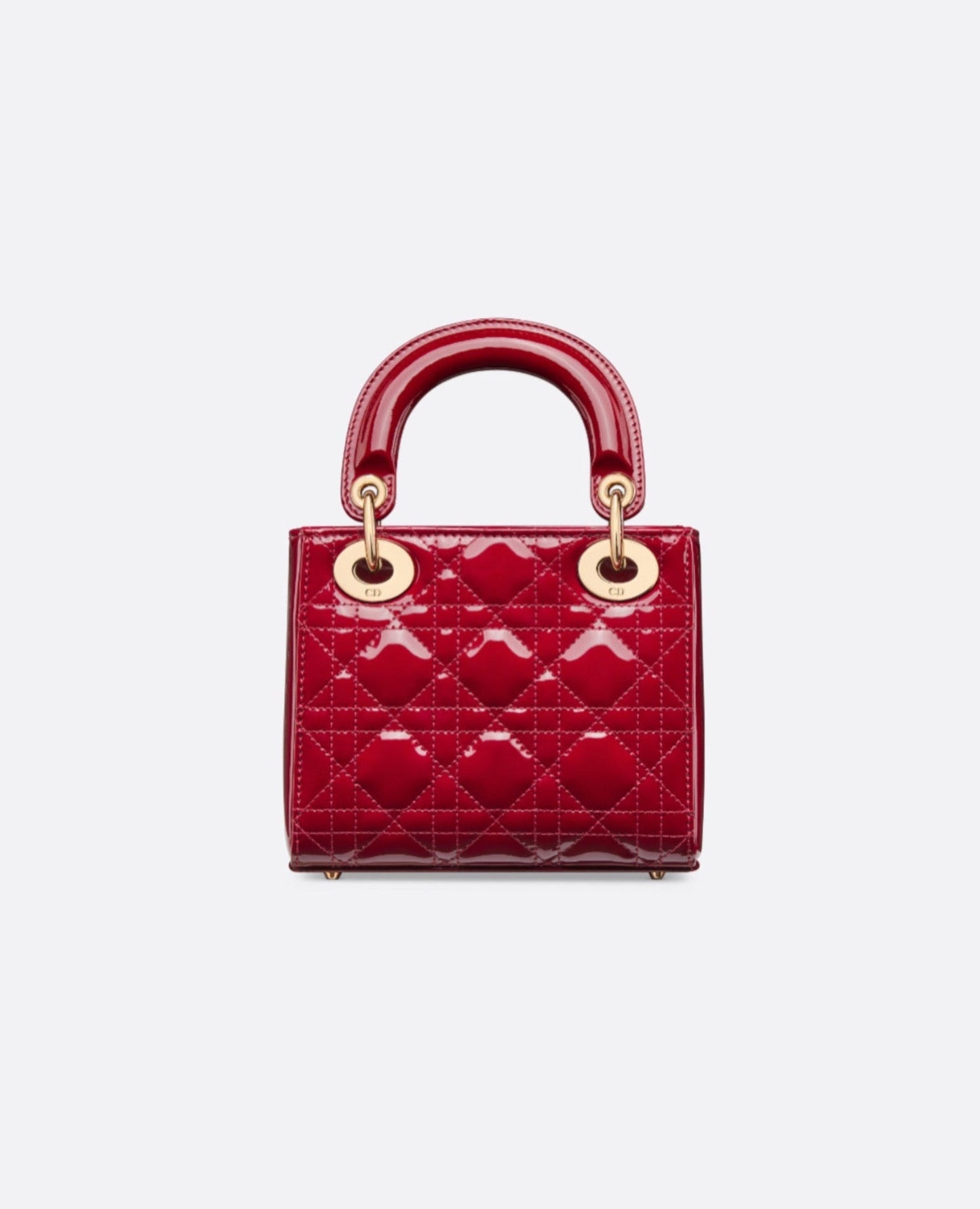 Christian Dior Mini Lady Dior Bag Cherry Red Patent
