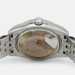 Rolex Black 18K White Gold Oystersteel Datejust Watch