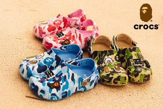 Crocs x bape collab