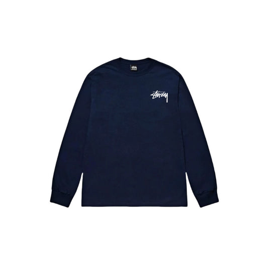 Stüssy Long Sleeve Tees 'Navy'