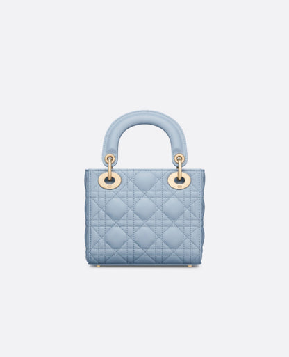 Christian Dior Mini Lady Dior Bag Pale Blue