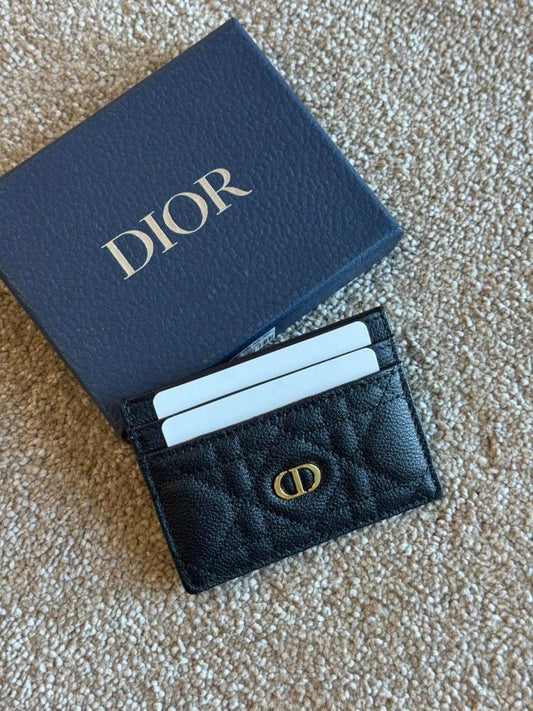 Dior Caro Freesia Black Wallet