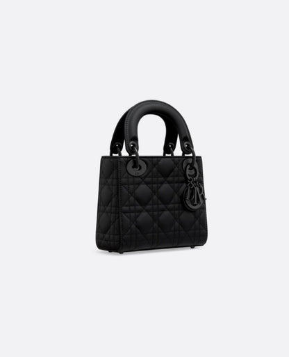 Christian Dior Mini Lady Dior Bag  Black Ultramatte