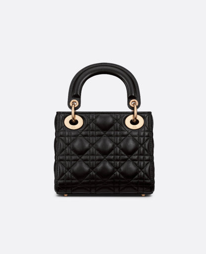Christian Dior Mini Lady Dior Bag Black Lambskin