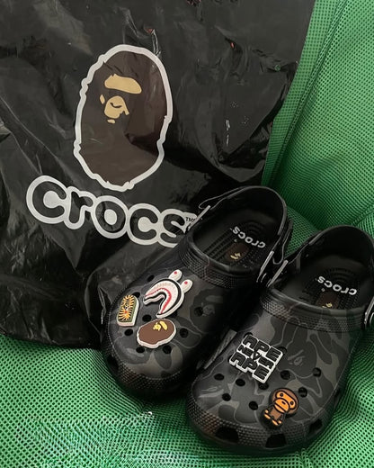 Crocs x bape collab