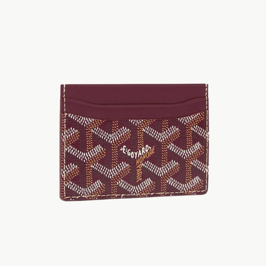 Goyard Card Holder 'Burgundy'