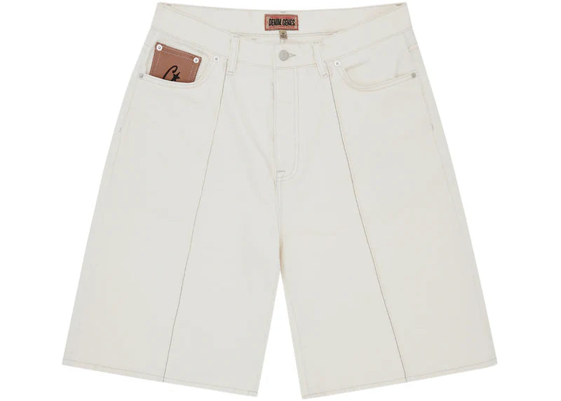 Corteiz C-Star Denim Jorts 'Cream'