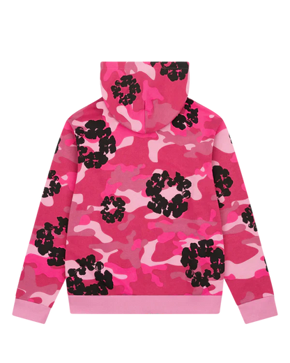 Denim Tears Pink Camo Cotton Wreath Zip Hoodie