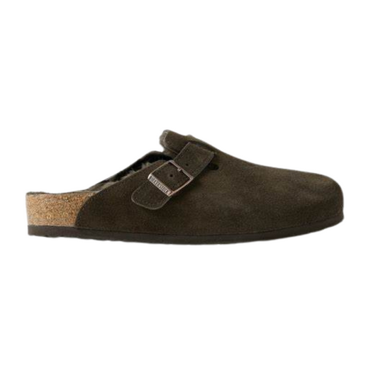 Birkenstock Boston Clogs Suede "Brown"