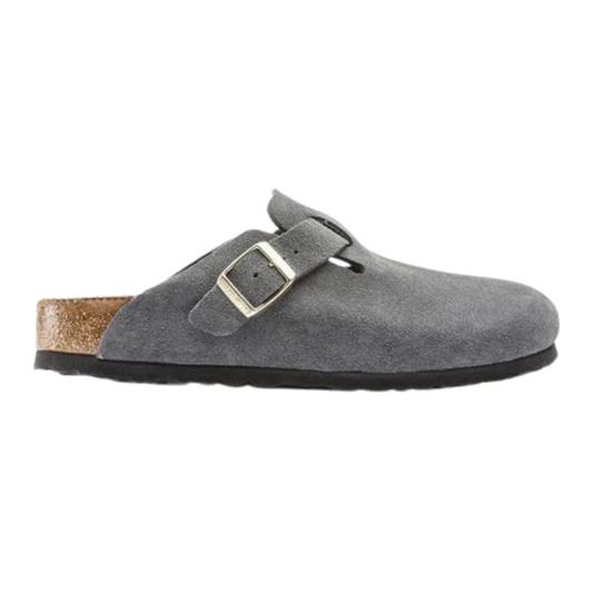 Birkenstock Boston Clogs Suede 'Grey'