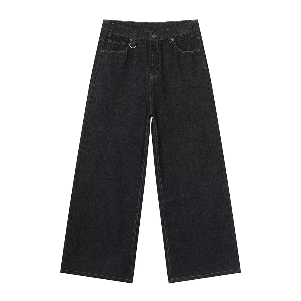 Viral Baggy Denim Jeans 'Black"