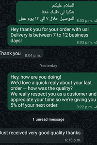 Customer review screenshot
