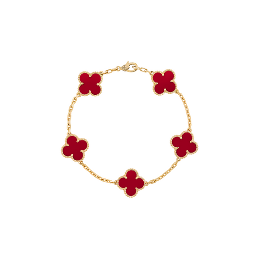 Van Cleef Clover Braclet 'Red'