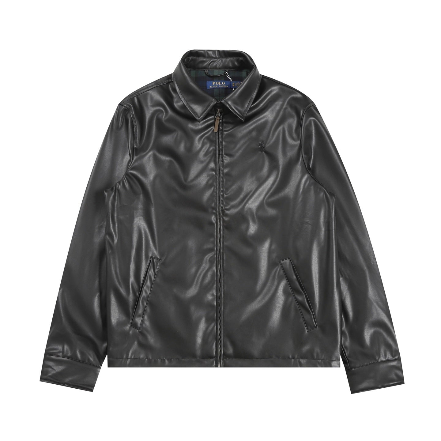 Ralph Lauren Leather Jacket 'Black'