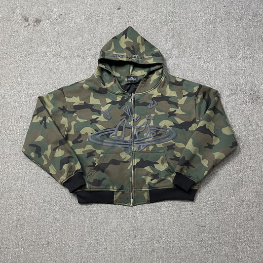 Camo Orb Zip-Up Hoodie