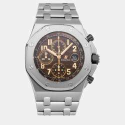 Audemars Piguet Brown Stainless Steel Royal Oak Offshore Watch