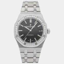AP Black Diamond Stainless Steel Royal Oak