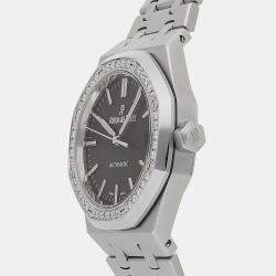 AP Black Diamond Stainless Steel Royal Oak