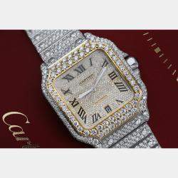 Cartier Two Tone Mossinate Watch