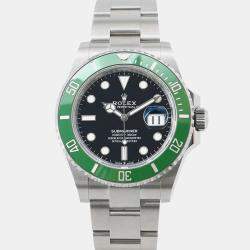 Rolex Black Stainless Steel Submariner 126610LV Watch