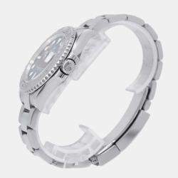 Rolex Blue Stainless Steel Yacht-Master Watch