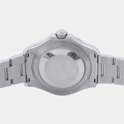 Rolex Blue Stainless Steel Yacht-Master Watch