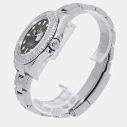 Rolex Grey Stainless Steel Yacht-Master Watch