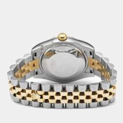 Rolex Champagne 18k Yellow Gold Stainless Steel Datejust Watch